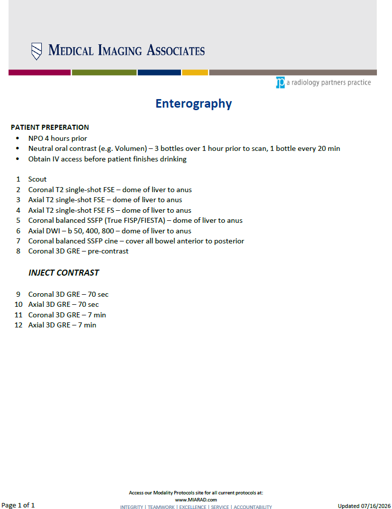 MR Enterography 07-16-2026